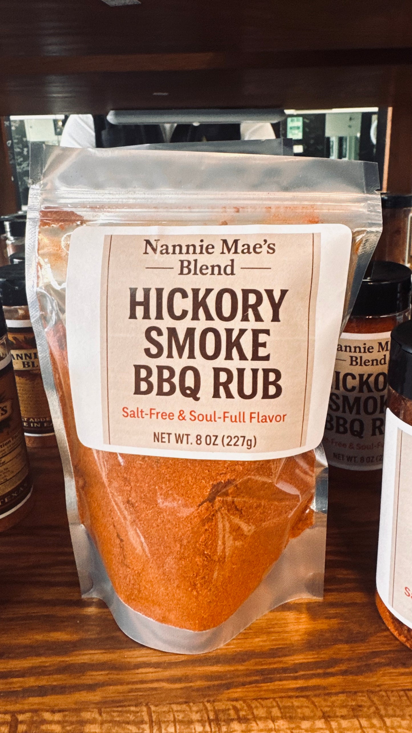 Nannie Mae’s Hickory BBQ Rub 8 ounce